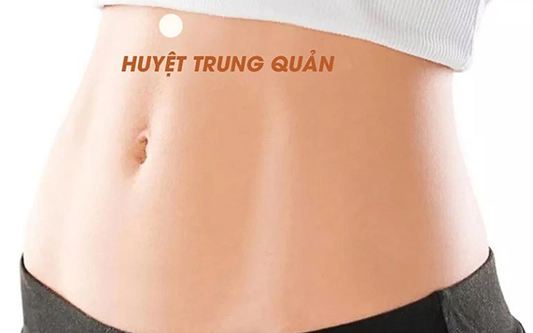 Huyệt Trung Quản thuộc mạch Nhâm, có liên quan mật thiết đến hệ tiêu hóa