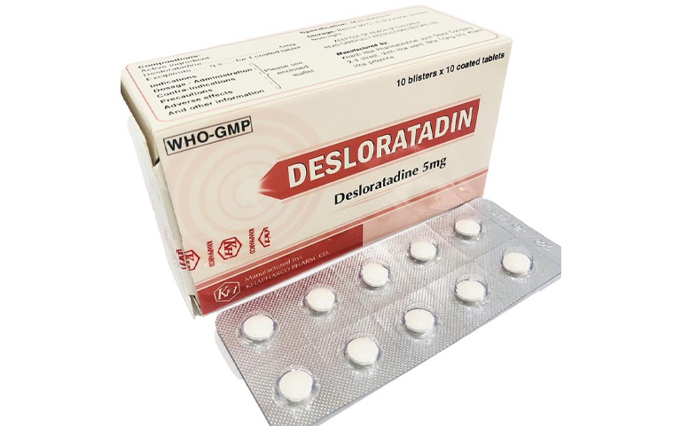 Desloratadine là thuốc kháng histamin thường được chỉ định