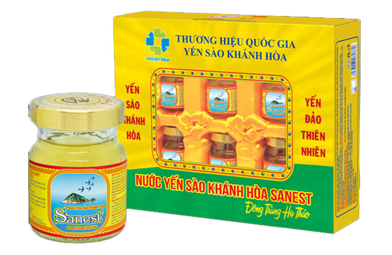 Nước yến sào khánh hòa Sanest đông trùng hạ thảo 70ml